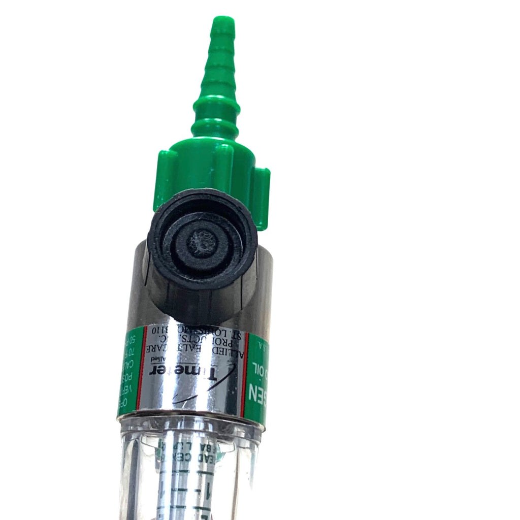 Allied Healthcare Timeter, Chemetron Oxygen Flowmeter w/ Male Attachment