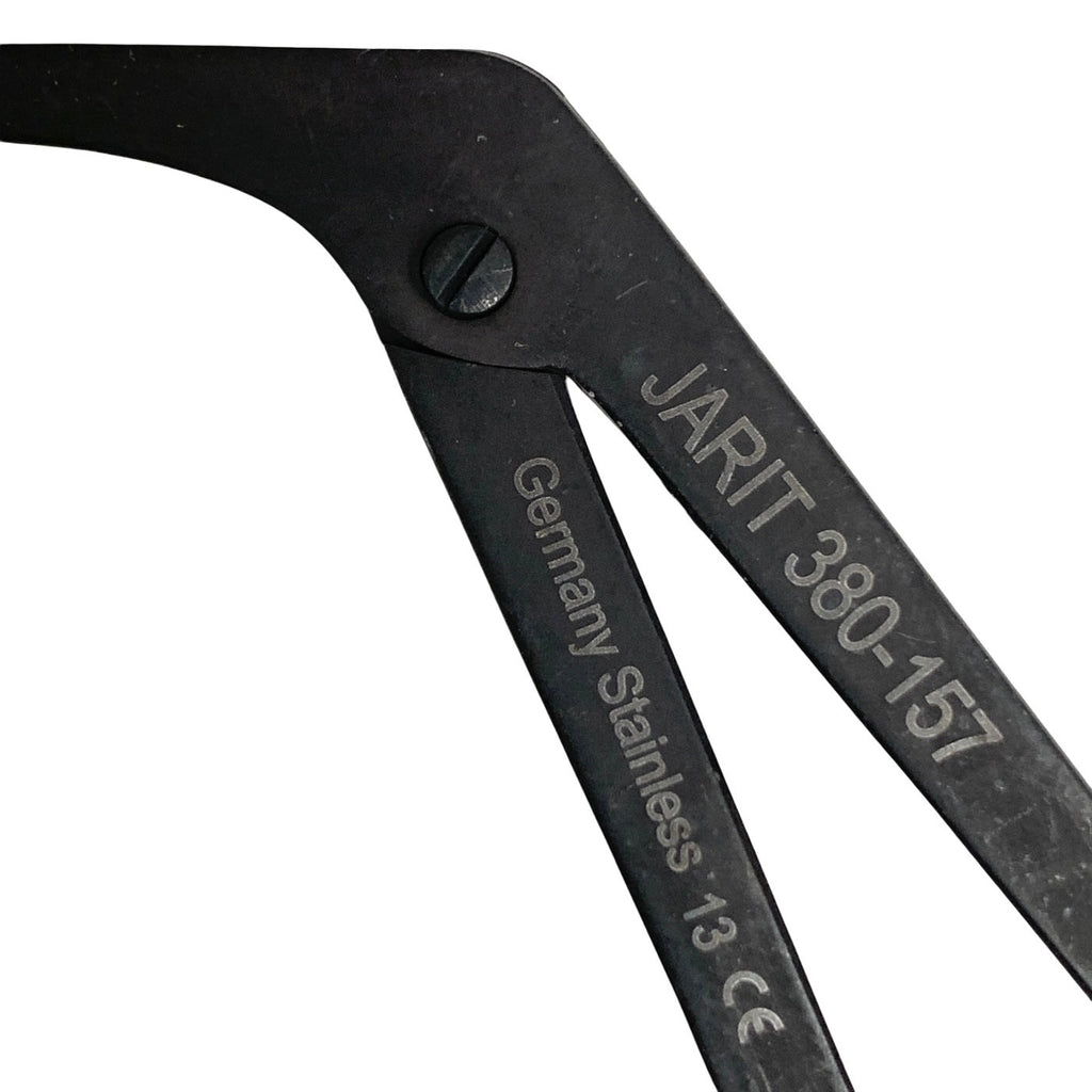 Jarit 380-157 Bellucci Micro Ear Scissors Ebony Serrated Straight 3" ENT
