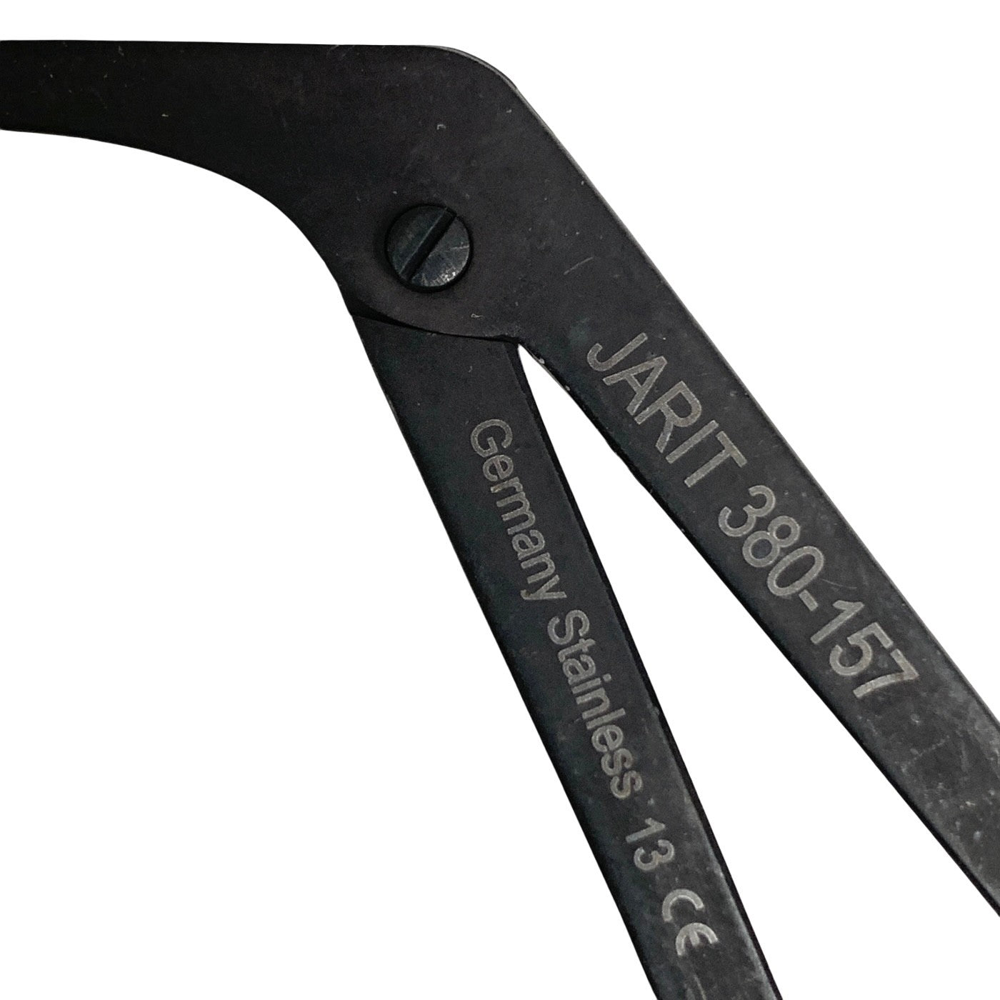 Jarit 380-157 Bellucci Micro Ear Scissors Ebony Serrated Straight 3" ENT