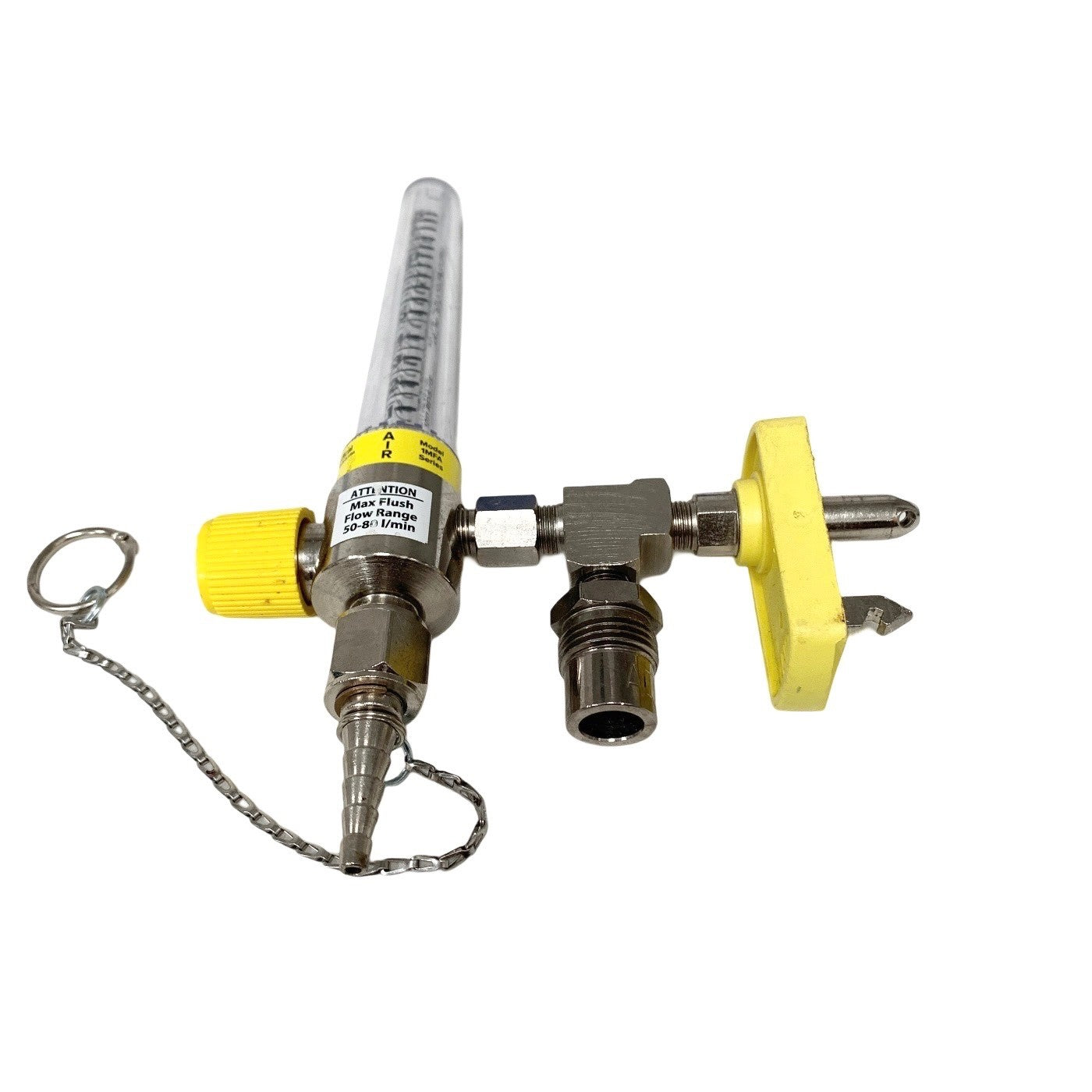 Precision Medical Model 1MFA, AIR Flowmeter, MALE MEDICAL FITTING, 50-80 LPM