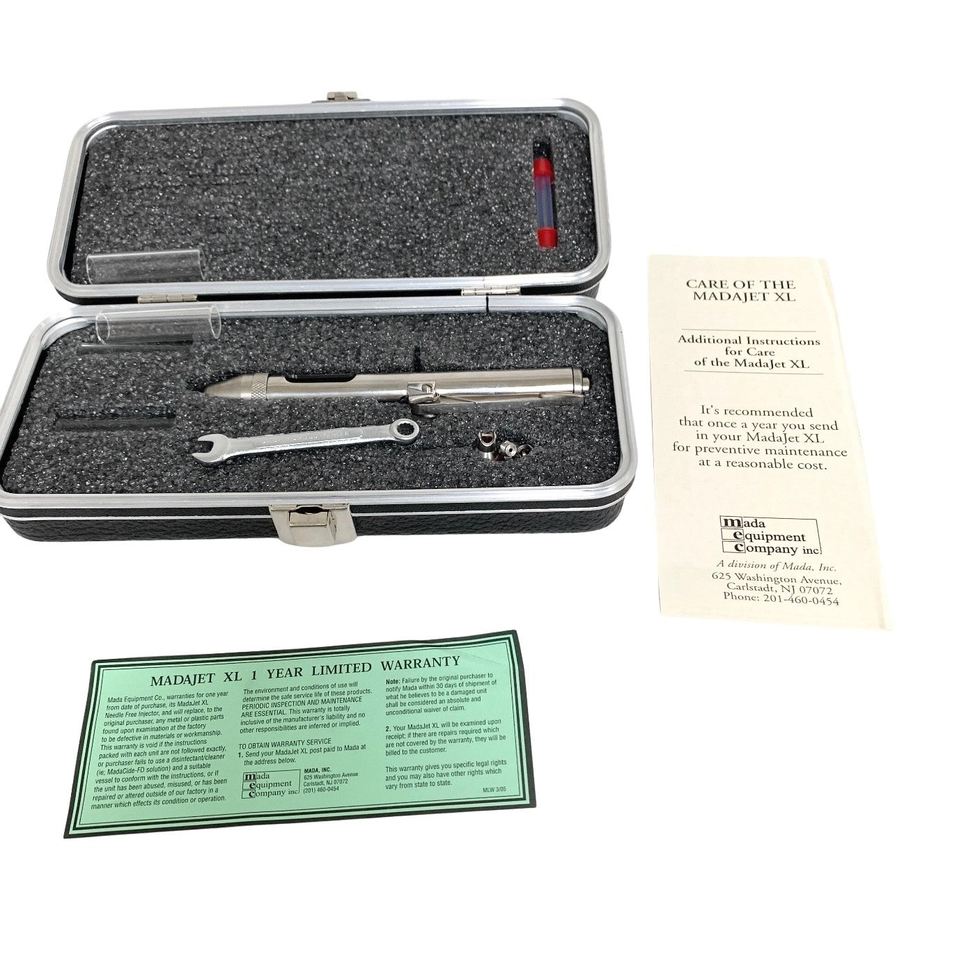 MADA MEDICAL REF MADAJET XL, DENTAL INJECTOR w/ ACCESORIES & CASE
