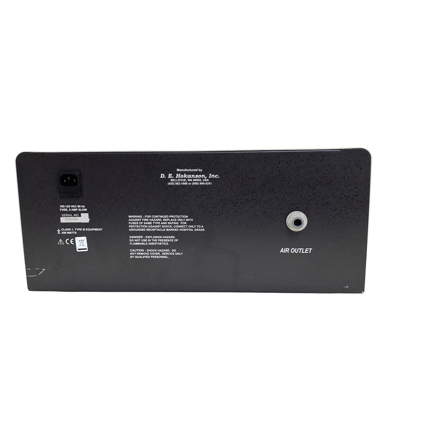 Hokanson REF AG101, CUFF INFLATOR AIR SOURCE