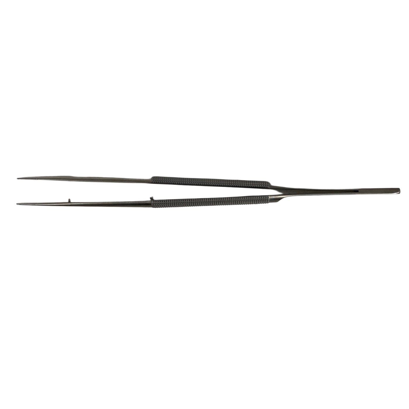 SCANLAN 4004-280 Micro Forceps, round handle, 1mm Diamond Plated ring tips