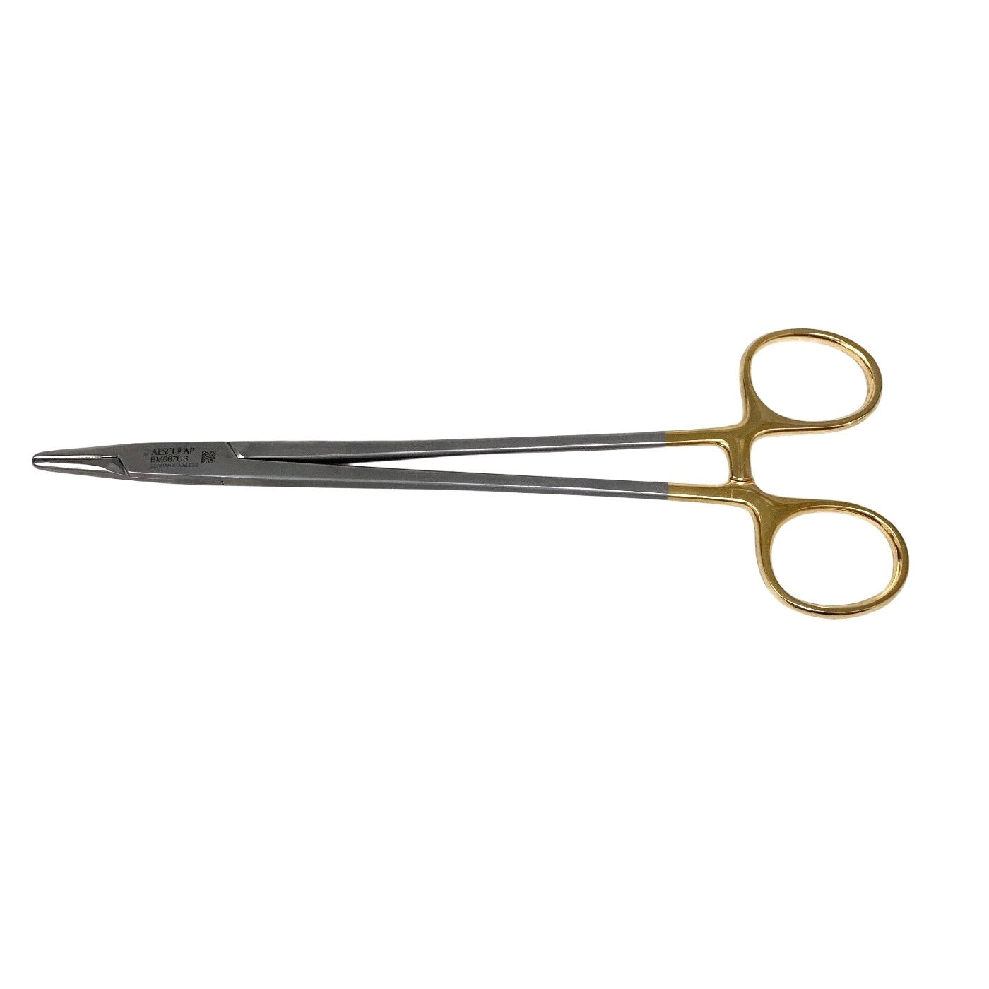 Aesculap BM067US Hegar Needle Holder 7" Tungsten Carbide Gold Handle German Stee