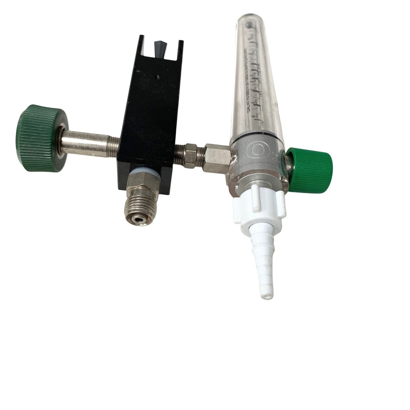 Precision Medical Model 8MFA Oxygen Flowmeter 0-15 LPM w/ NEB Block & Max Flush