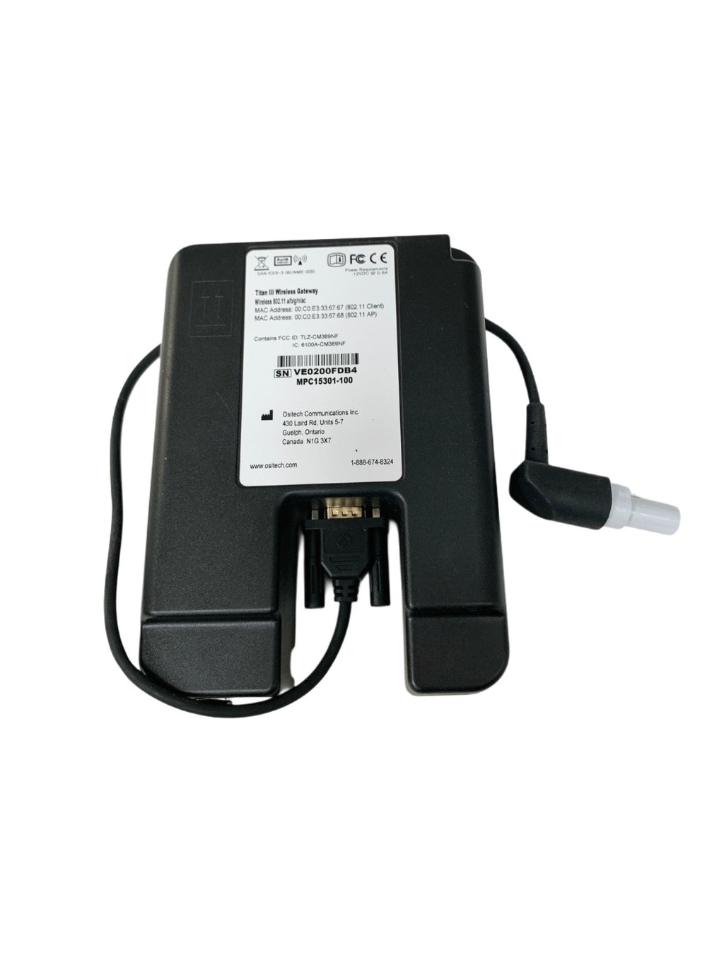 OSITECH REF 3308449-006, Titan Ill Wireless Gateway Wireless 802.11 a/b/g/n/ac