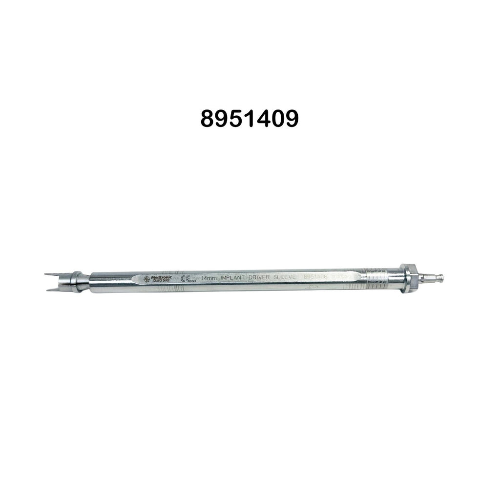 Medtronic 8951408 14mm Implant Driver Sleeve W/ 8951409 Holder 14mm X 20mm