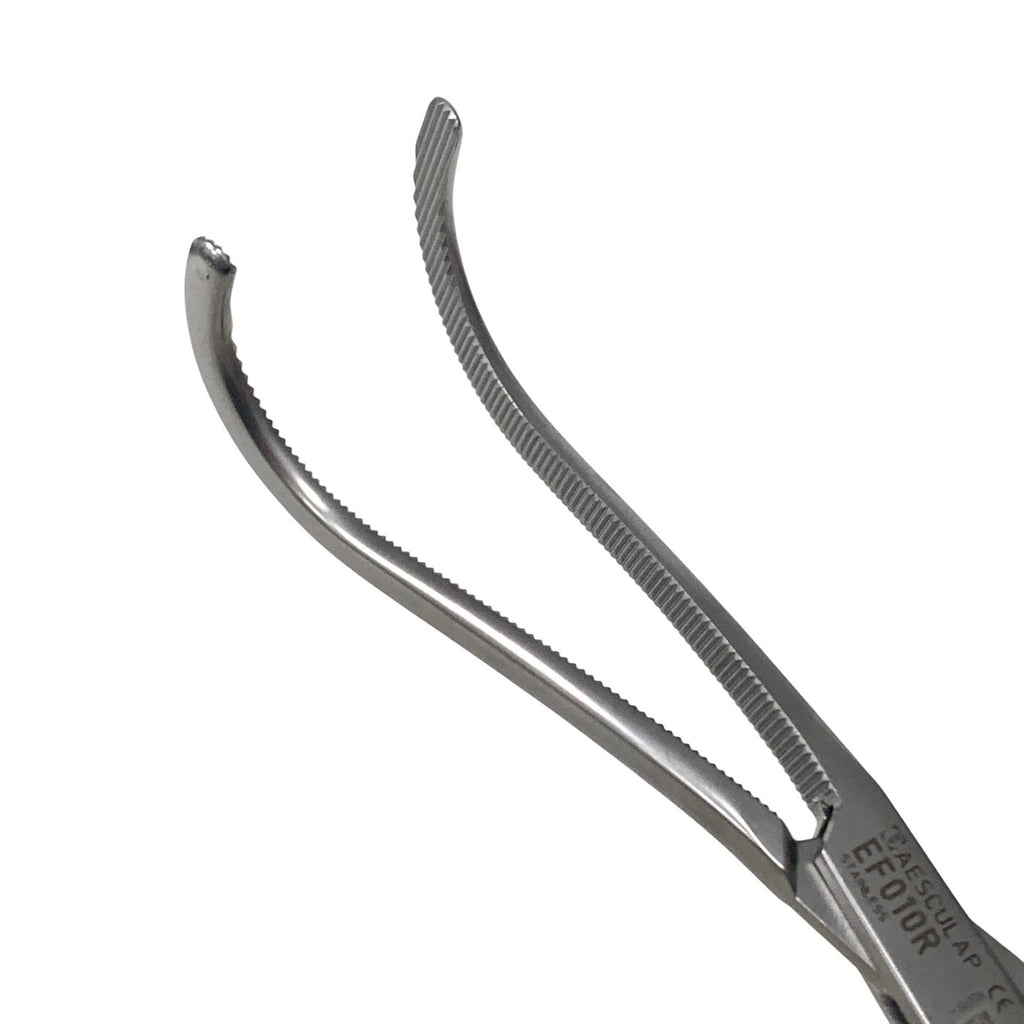 Aesculap EF010R Guyon Kidney Clamp 9.5" 240mm Double Curved Surgical Urology Too