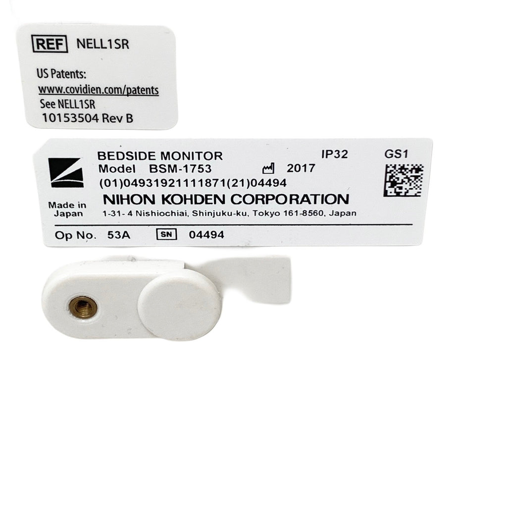 Nihon Kohden REF BSM-1753, Nellcor Oximax SPO2, ECG, NIBP, TEMP
