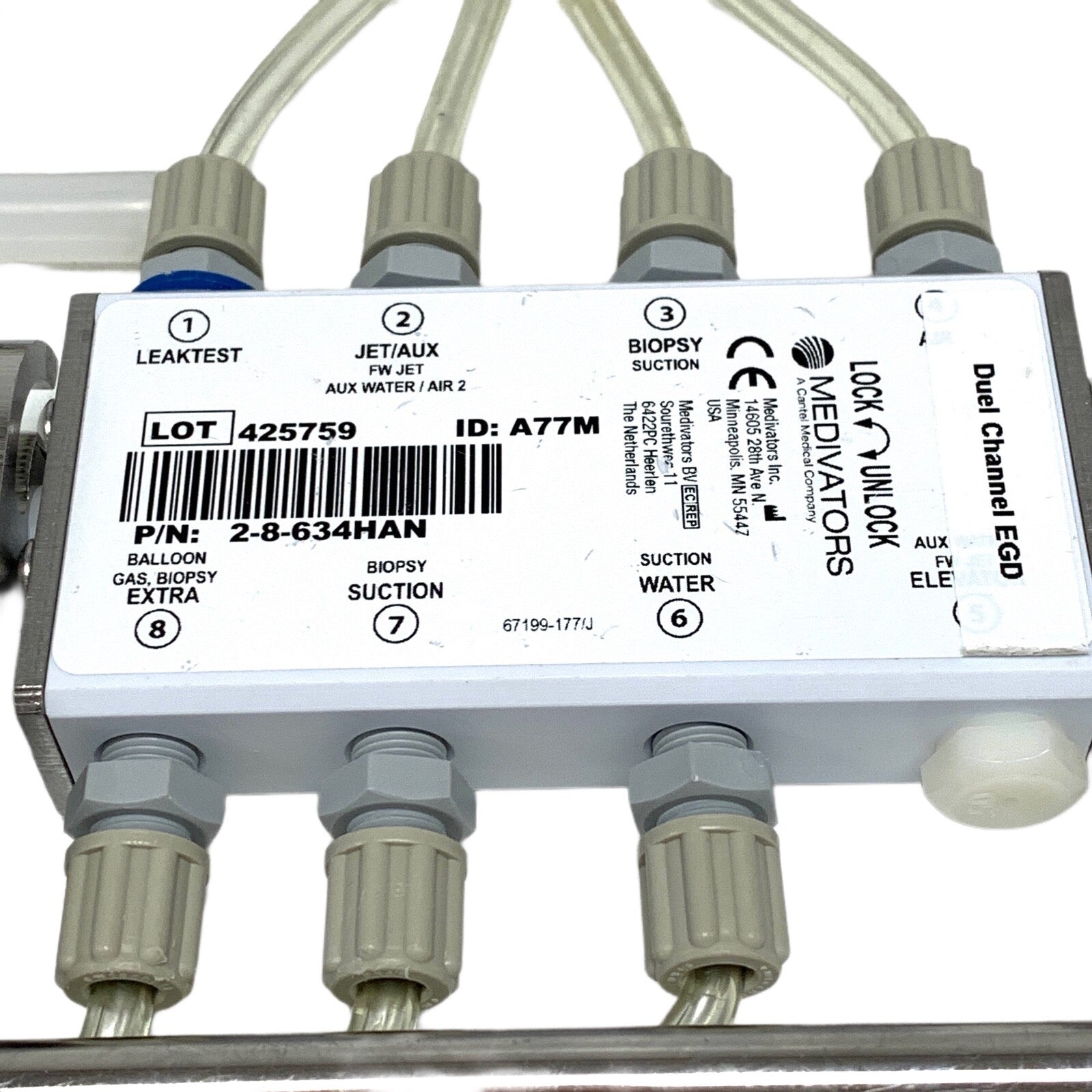 Medivators REF 2-8-634HAN, Hook-up Connector Assembly