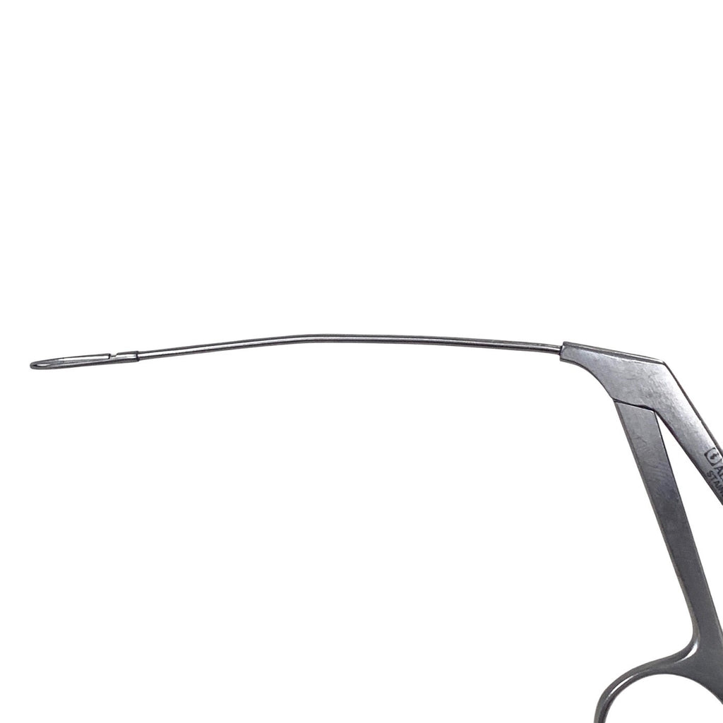 Aesculap OG344R Micro Laryngeal Alligator Forceps 0.8x1.3mm Curved ENT Surgical