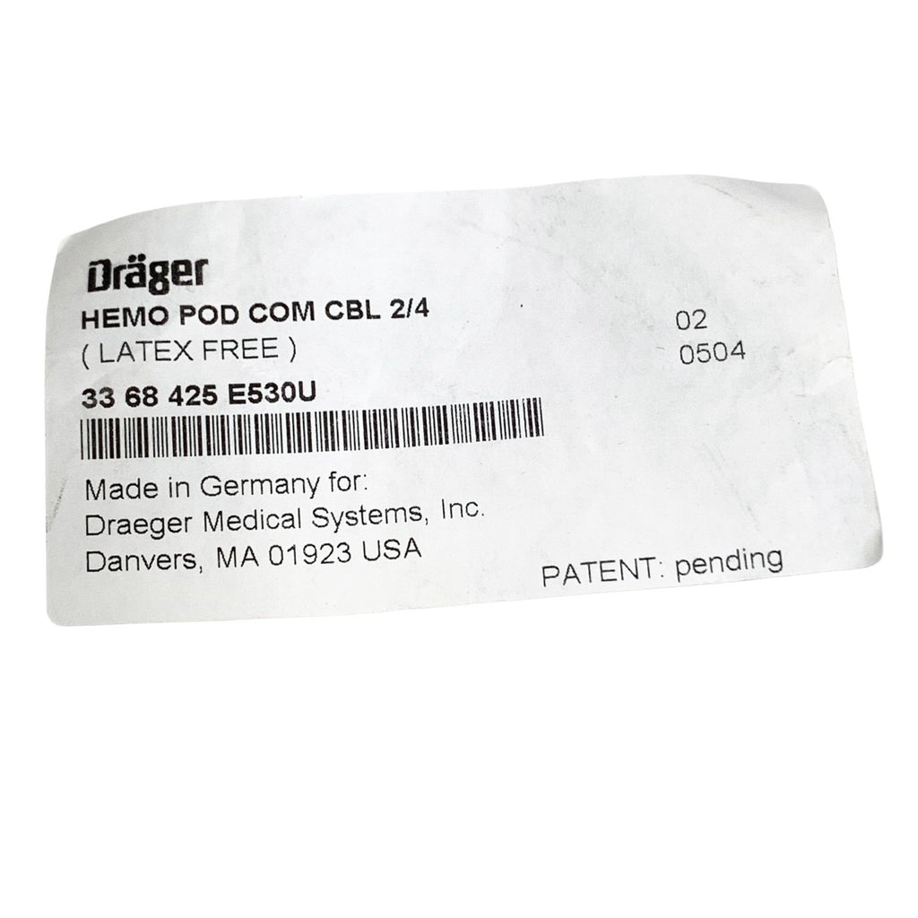 Drager REF 3368425 E530U, HEMO POD COM CBL 2/4
