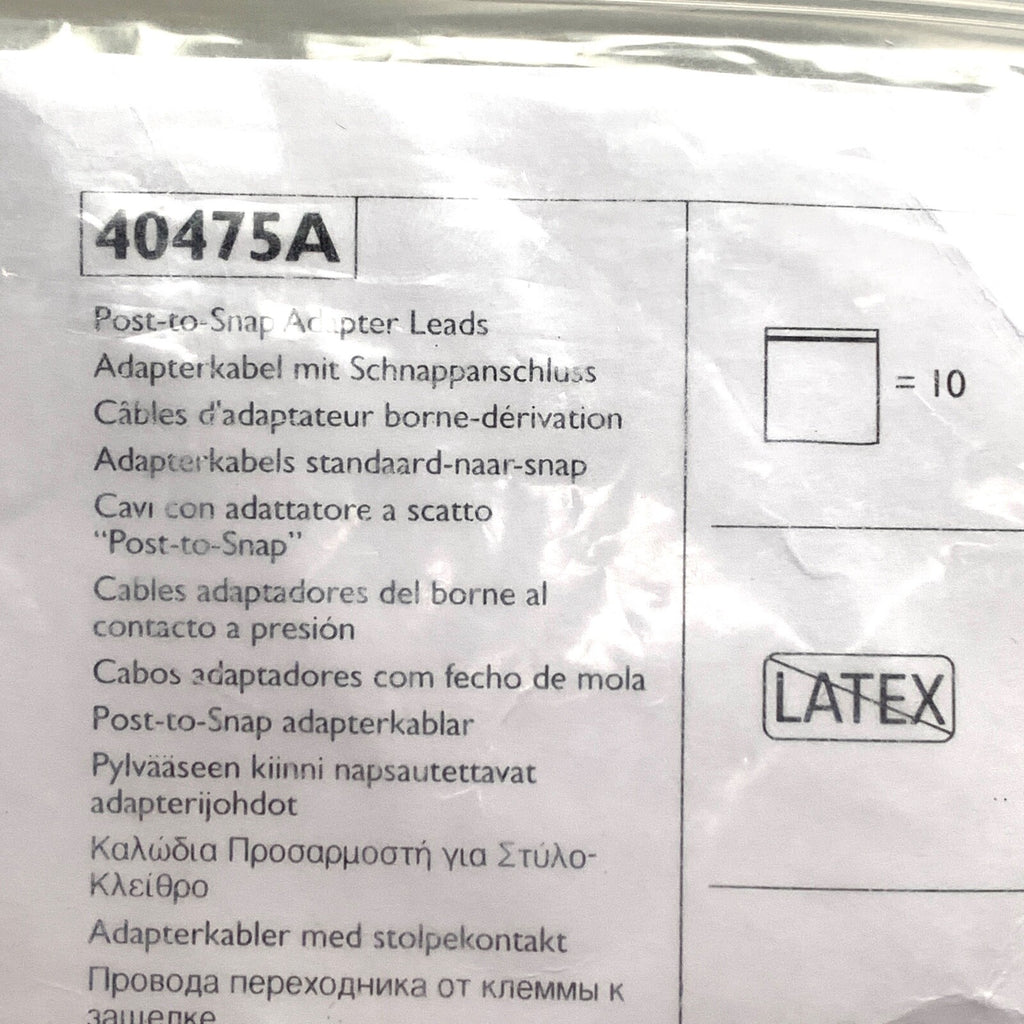 Philips REF 40475A, Post to Snap Adapter Leads