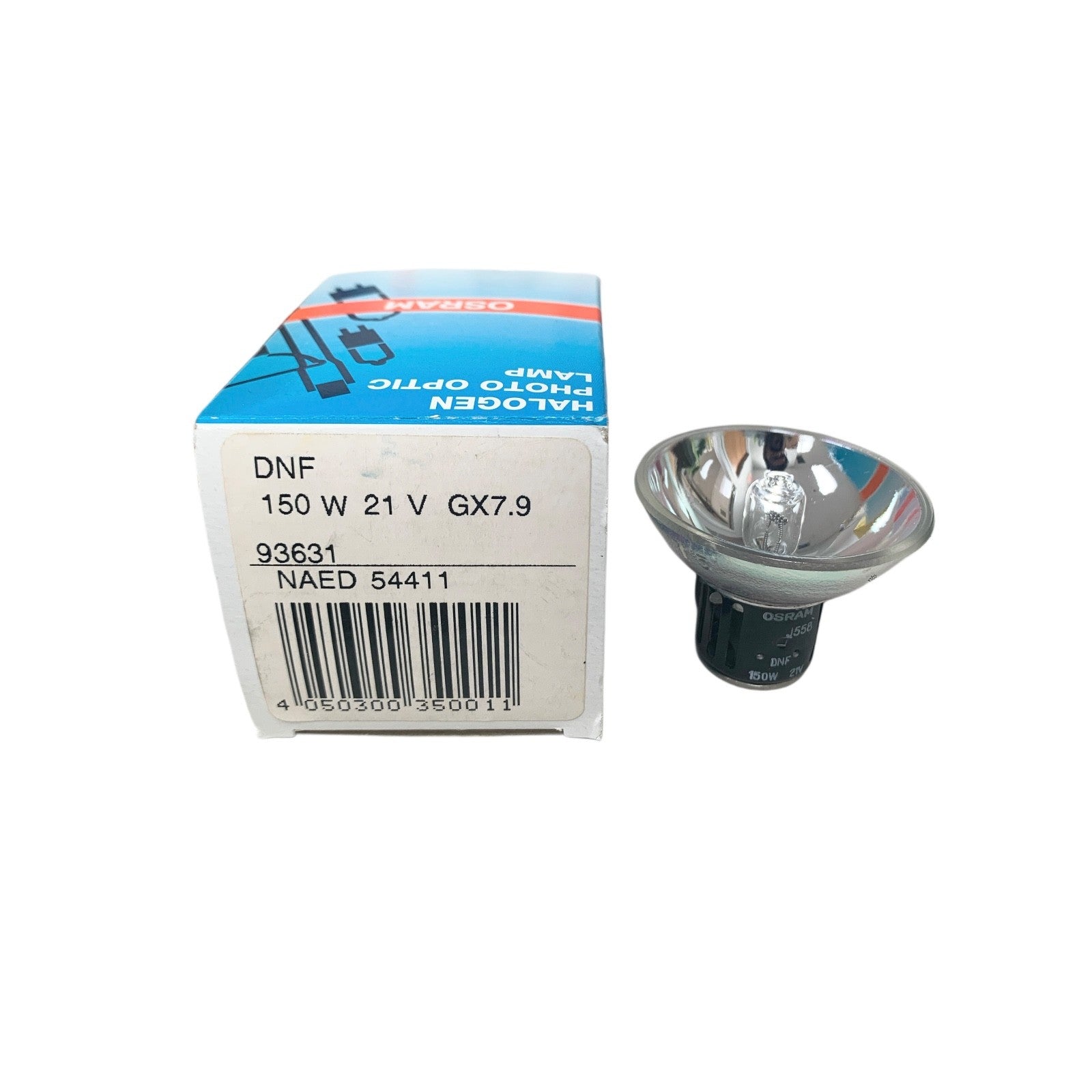 OSRAM 93631 EFP 150W 21V Halogen Photo Optic Lamp | GZ6.35 / GX7.9 Base | NEW