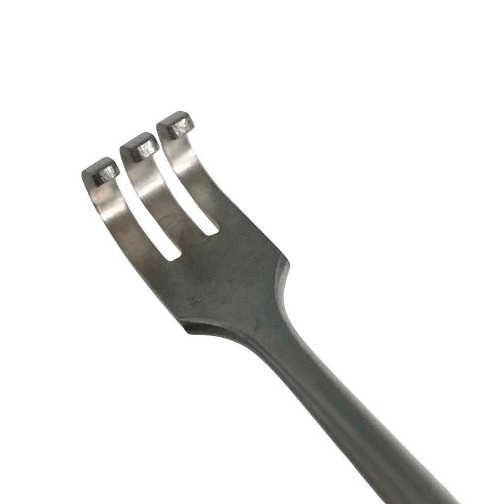 Jarit 189-112 Senn Retractor, Double-Ended, 3 Prong, 8mm Solid Blade, 6-1/4"