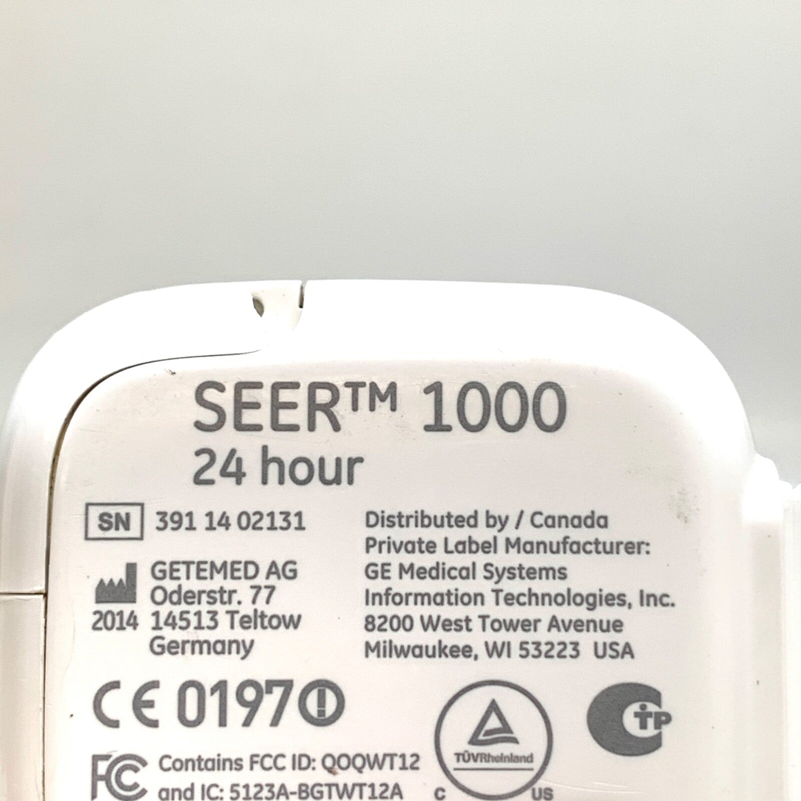 Getemed GE SEER 1000, 24 Hour MultiChannel Digital Holter Recorder