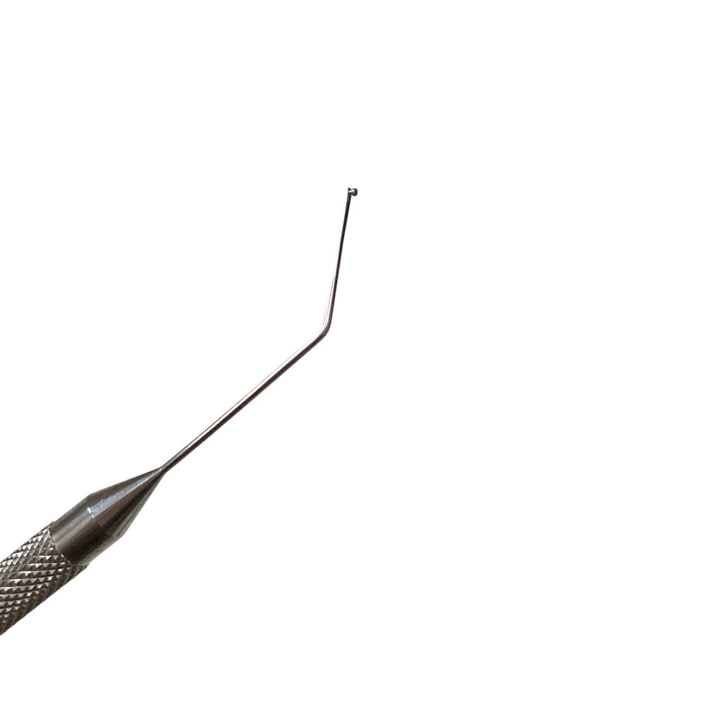 Ambler Surgical 5229E Graether Iris Manipulator Angled 10mm Tip Eye Instrument