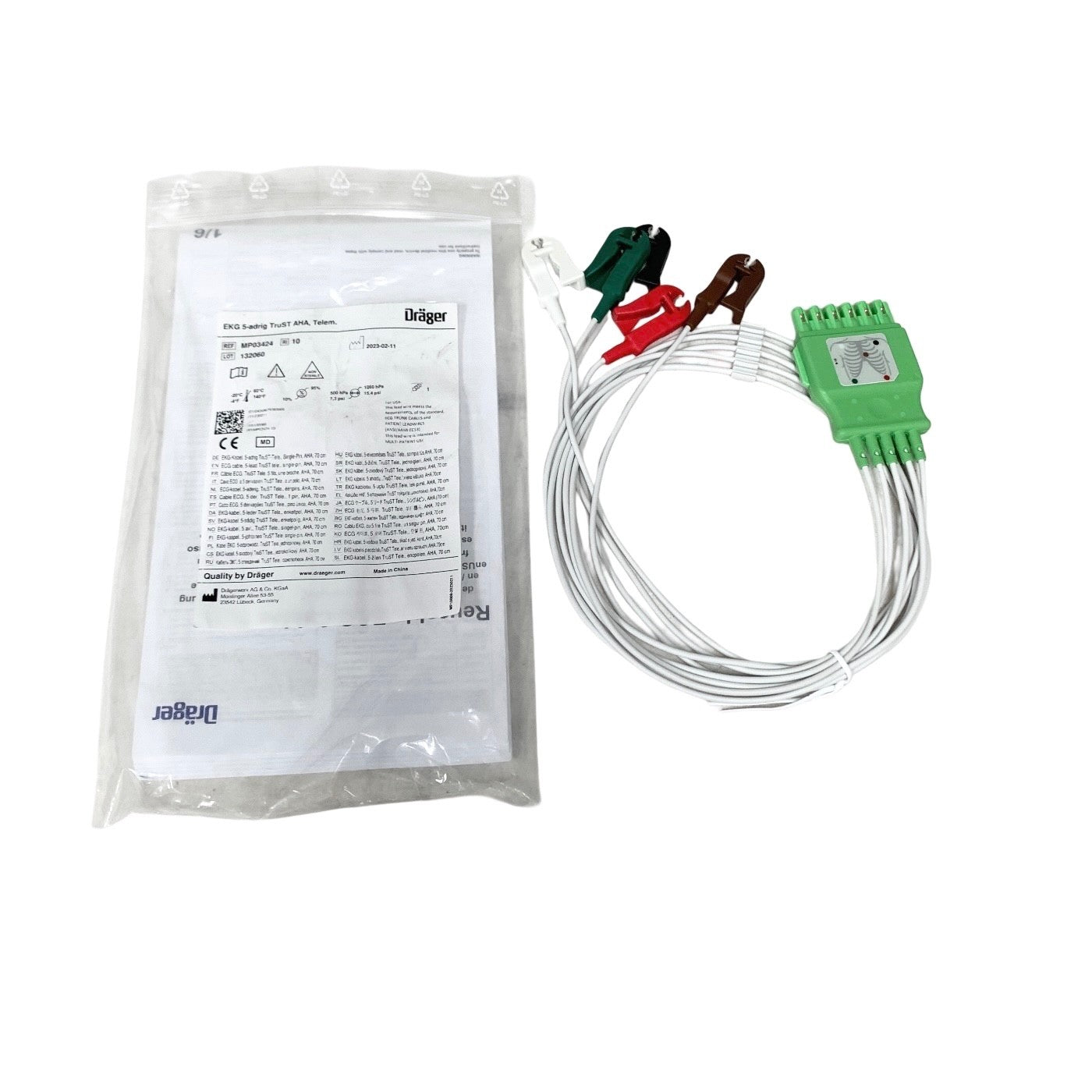 Drager REF MP03424, EKG 5-adrig TruST AHA, Telemetry Cable