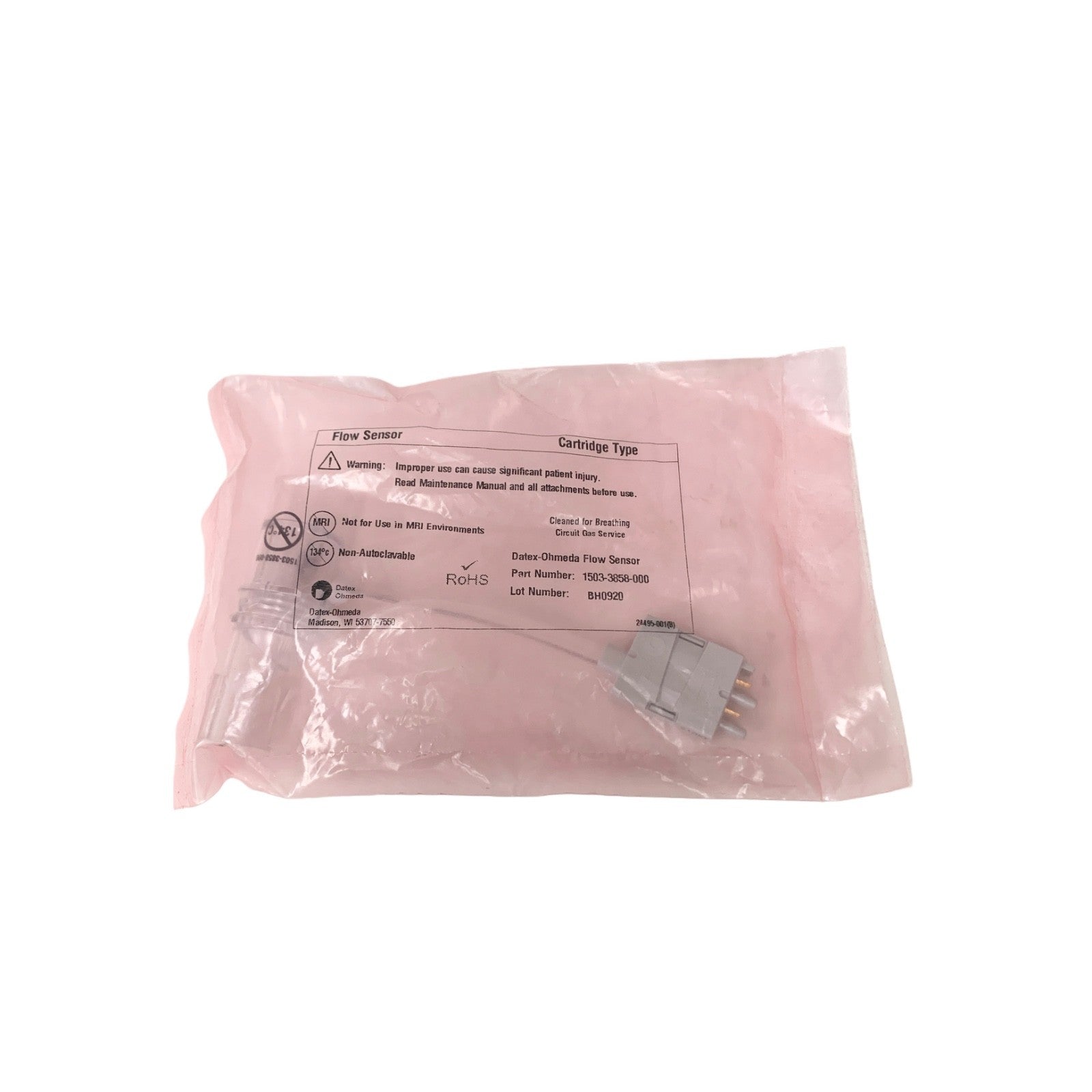 DATEX OHMEDA REF 1503-3858-000, Aestiva Flow Sensor