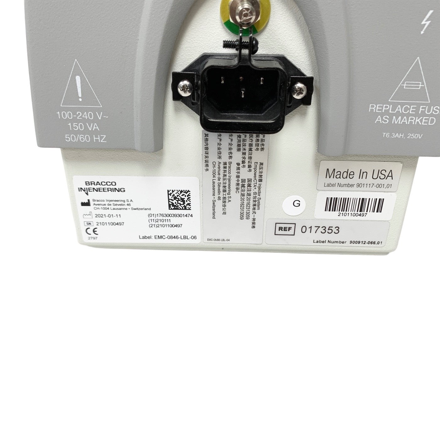 BRACCO REF 017353, EMPOWER CTA+ MR INJECTOR POWER SUPPLY