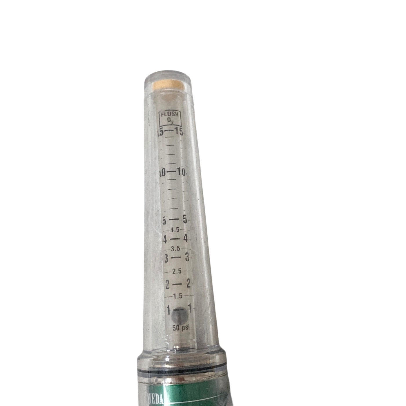 Ohmeda Oxygen Flowmeter 0-15 LPM Medical Gas Flow Meter DISS Connector