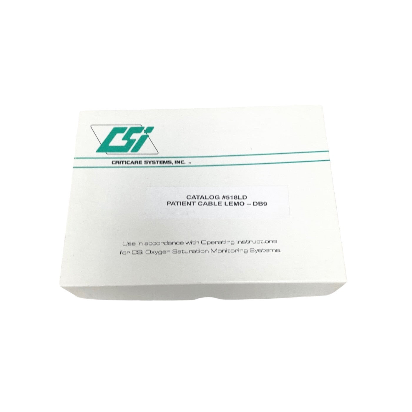 CSI REF 518LD, Patient Cable LEMO to DB9 Oxygen Monitor SpO2