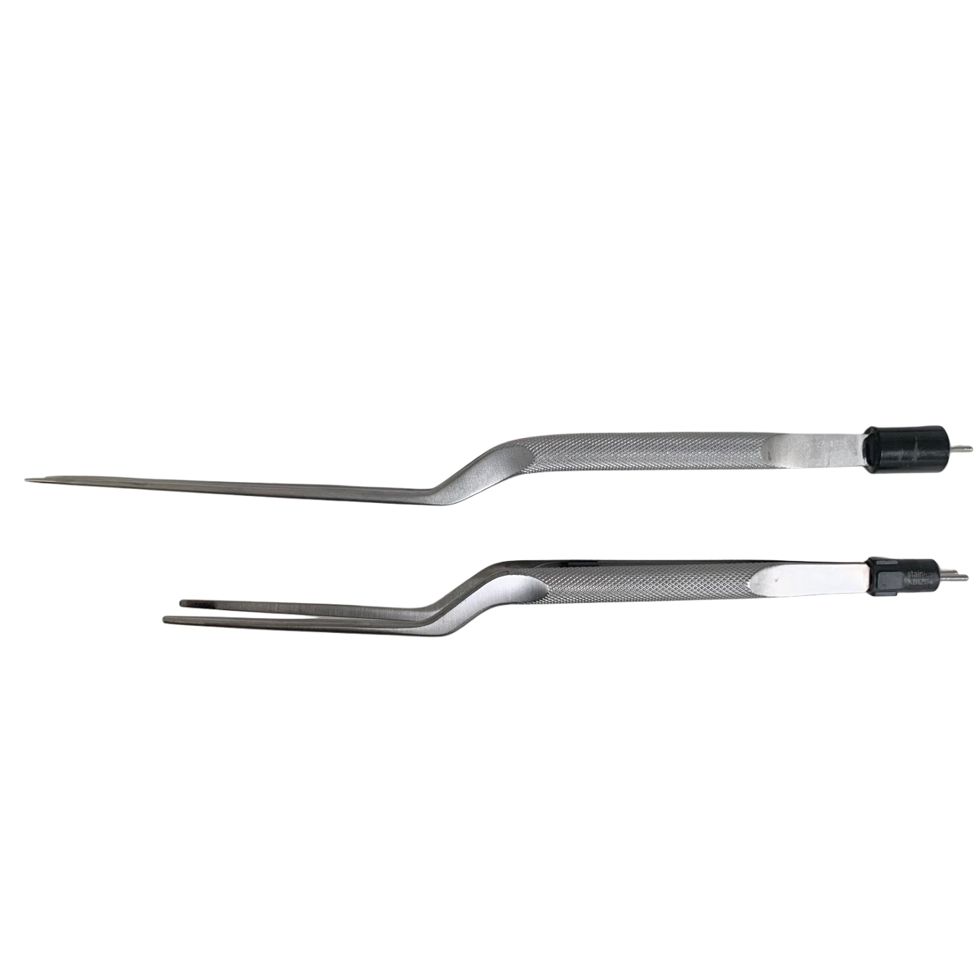 V. Mueller Rhoton Bayonet Bipolar Forceps set of 2 pieces. 8inch and 10inch