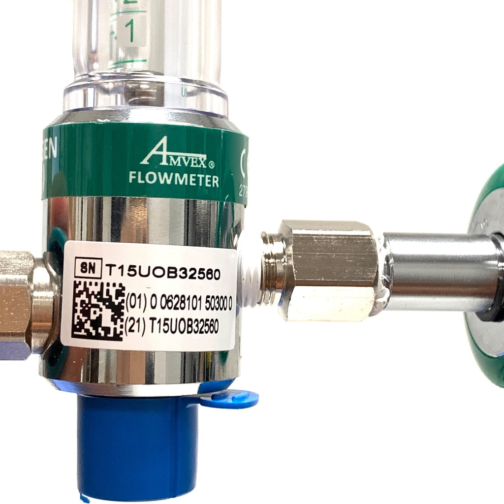 Ohio Medical, O2 REF 6700-0702-100, Amvex Oxygen Flowmeter,  w/ Female Connector