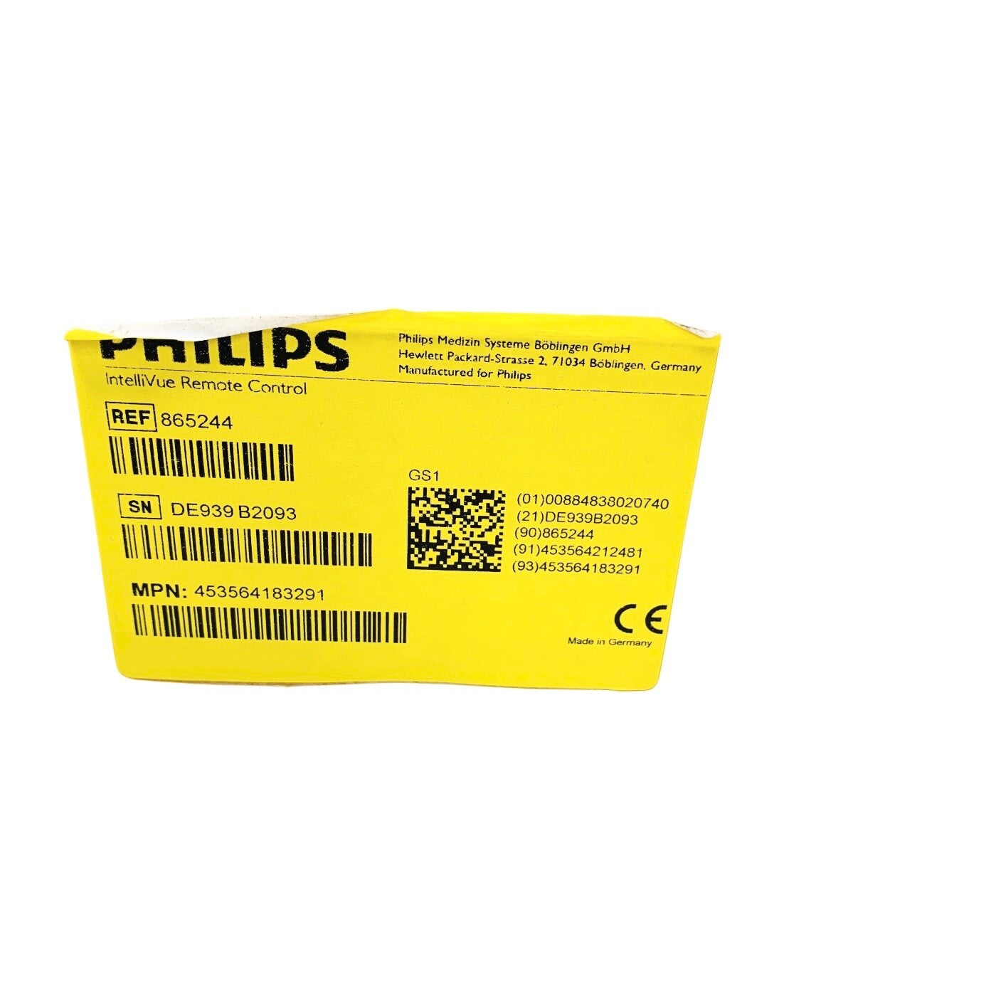 Philips REF 865244, INTELLIVUE MONITOR REMOTE CONTROL