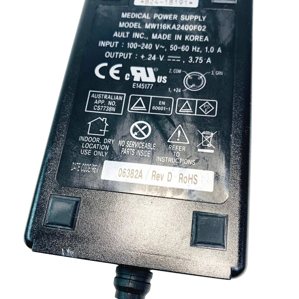 NDS REF 30B0024, MW116KA2400F02 MONITOR POWER SUPPLY 24V 3.75A