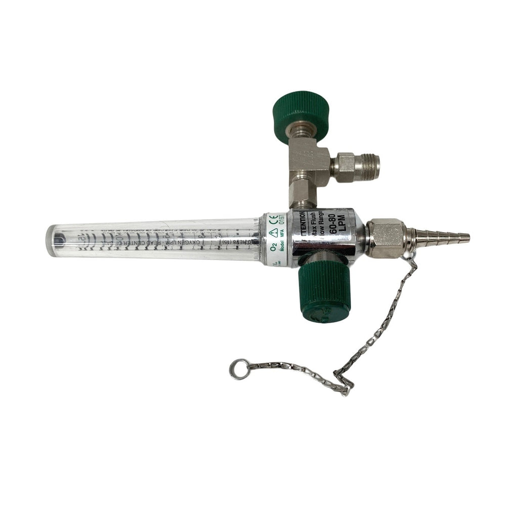 Precision Medical O2 Flow Meter 1MFA Max Flush Flow 60-80 LPM, FEMALE