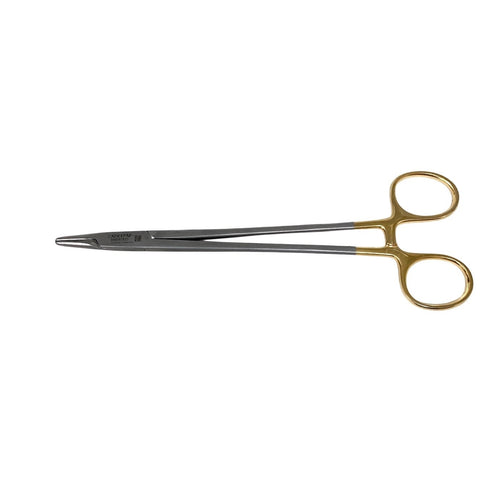 Aesculap BM067US Hegar Needle Holder 7" Tungsten Carbide Gold Handle German Stee