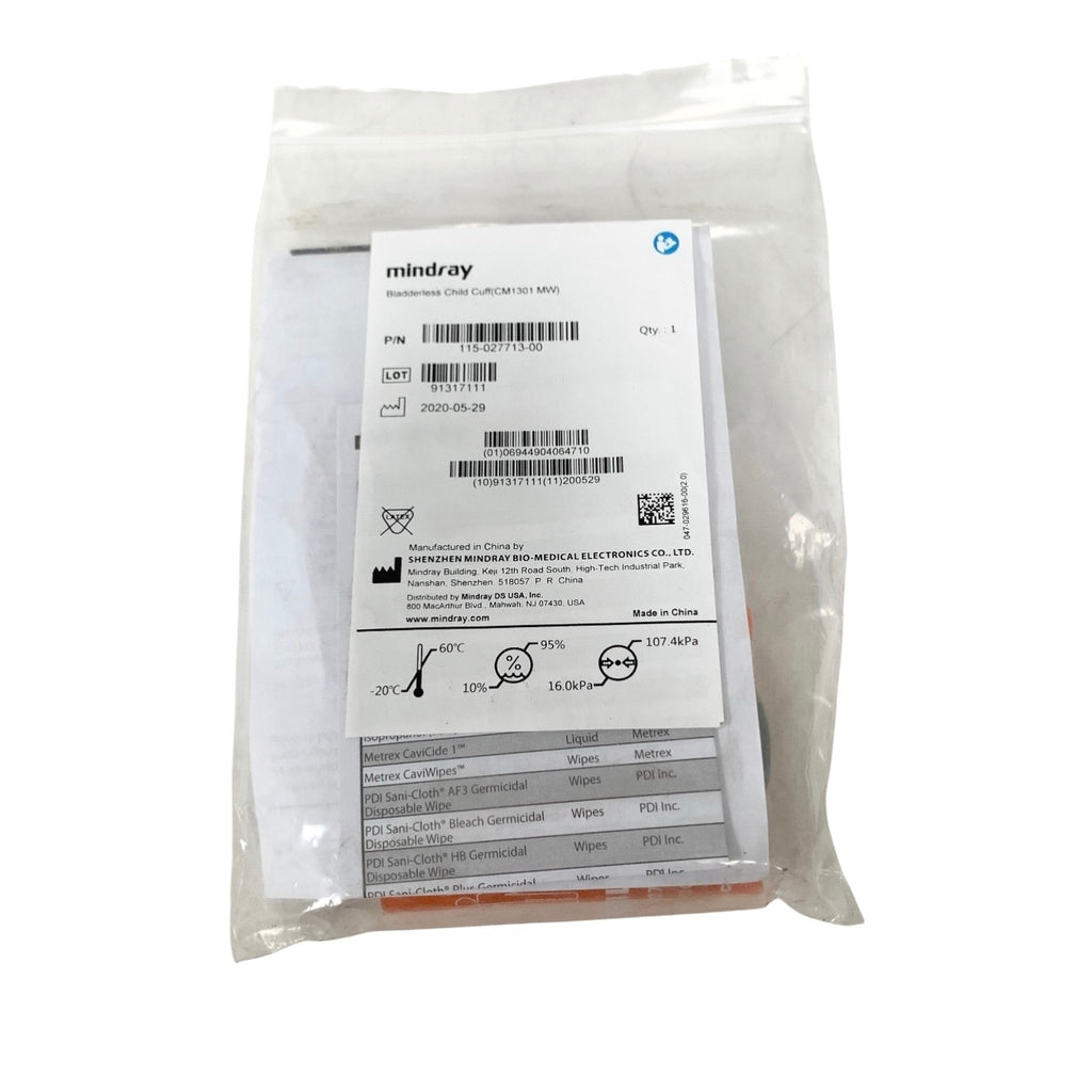 SHENZHEN MINDRAY REF 115-027713-00, Bladderless Child Cuff