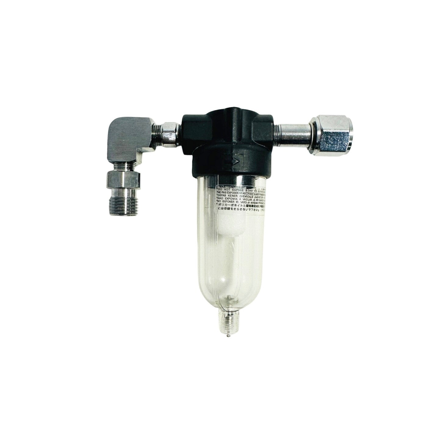 Norgren F07-161-M1TA Filter, 1/8" PTF Port, Polycarbonate, Manual, 5um, 150psi