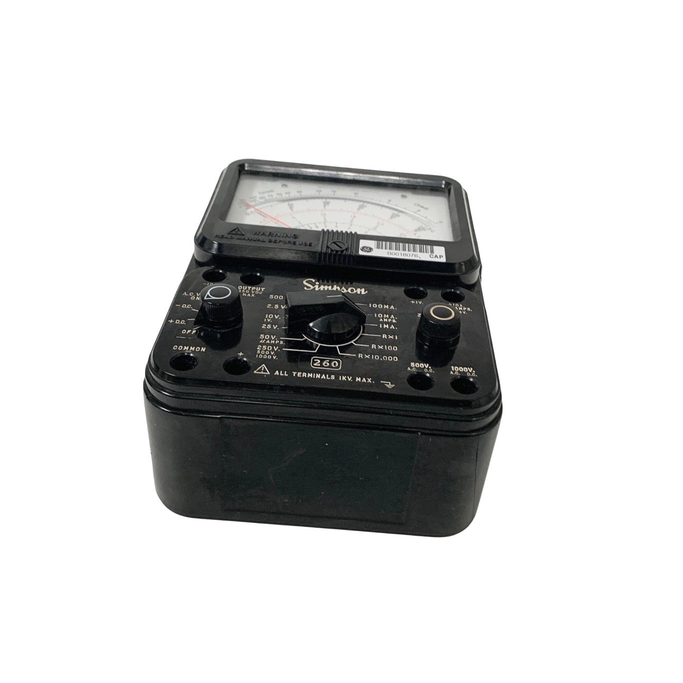 Simpson 260 Series 8 Analog Multimeter VOM Volt Ohm Milliammeter - Working Case