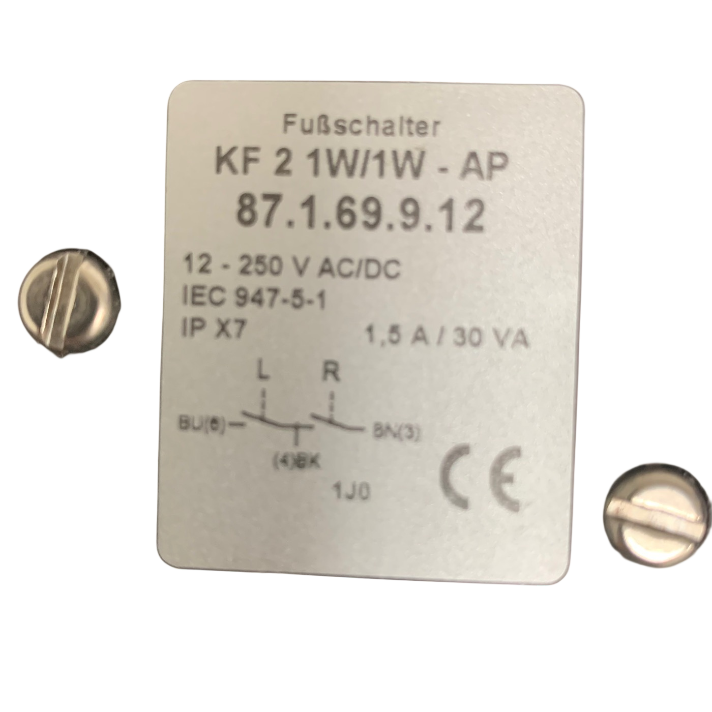 Fubschalter KF 2 1W/1W - AP 87.1.69.9.12 Bipolar Double Footswitch