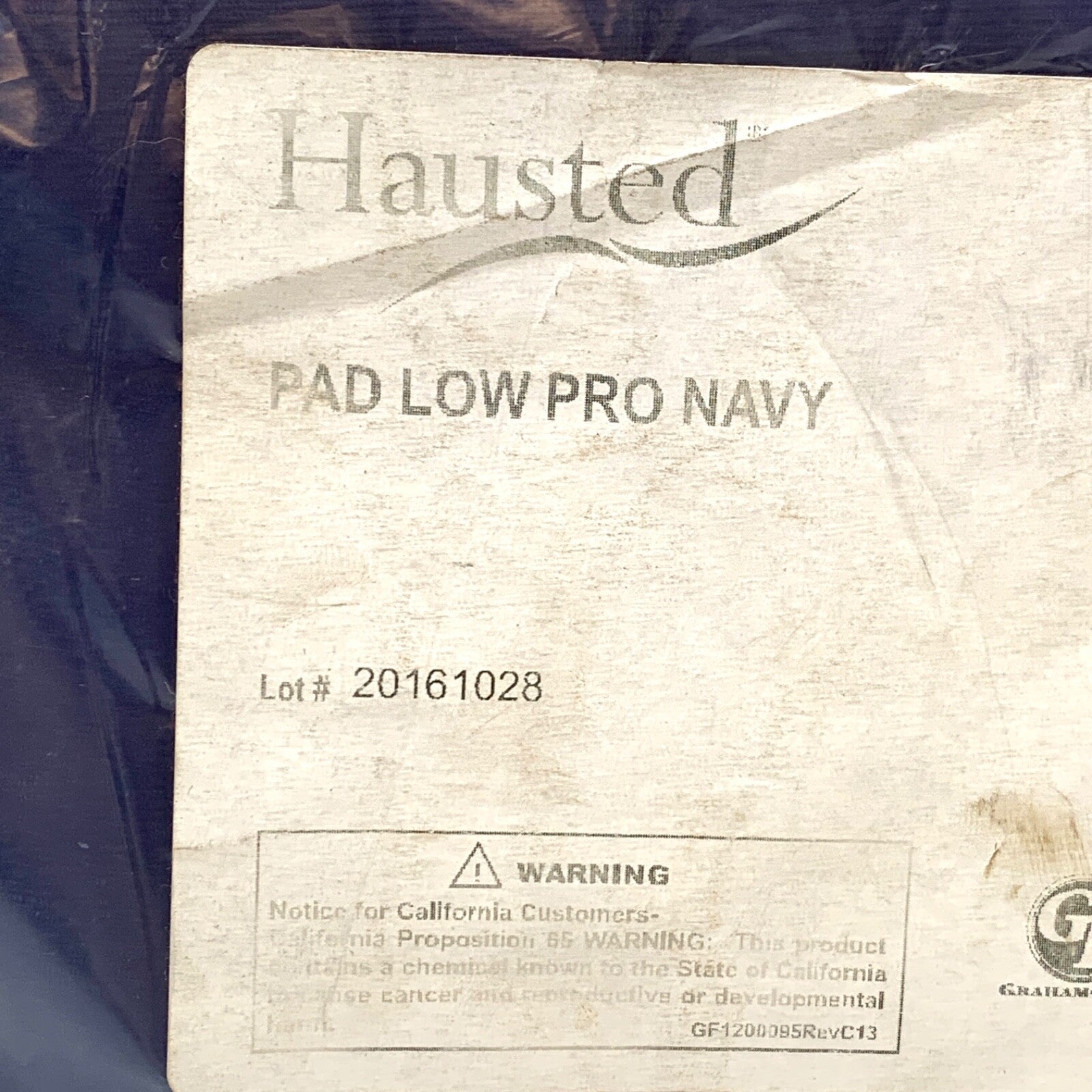 Graham Field REF H075114B, Hausted Pad Low Pro Navy