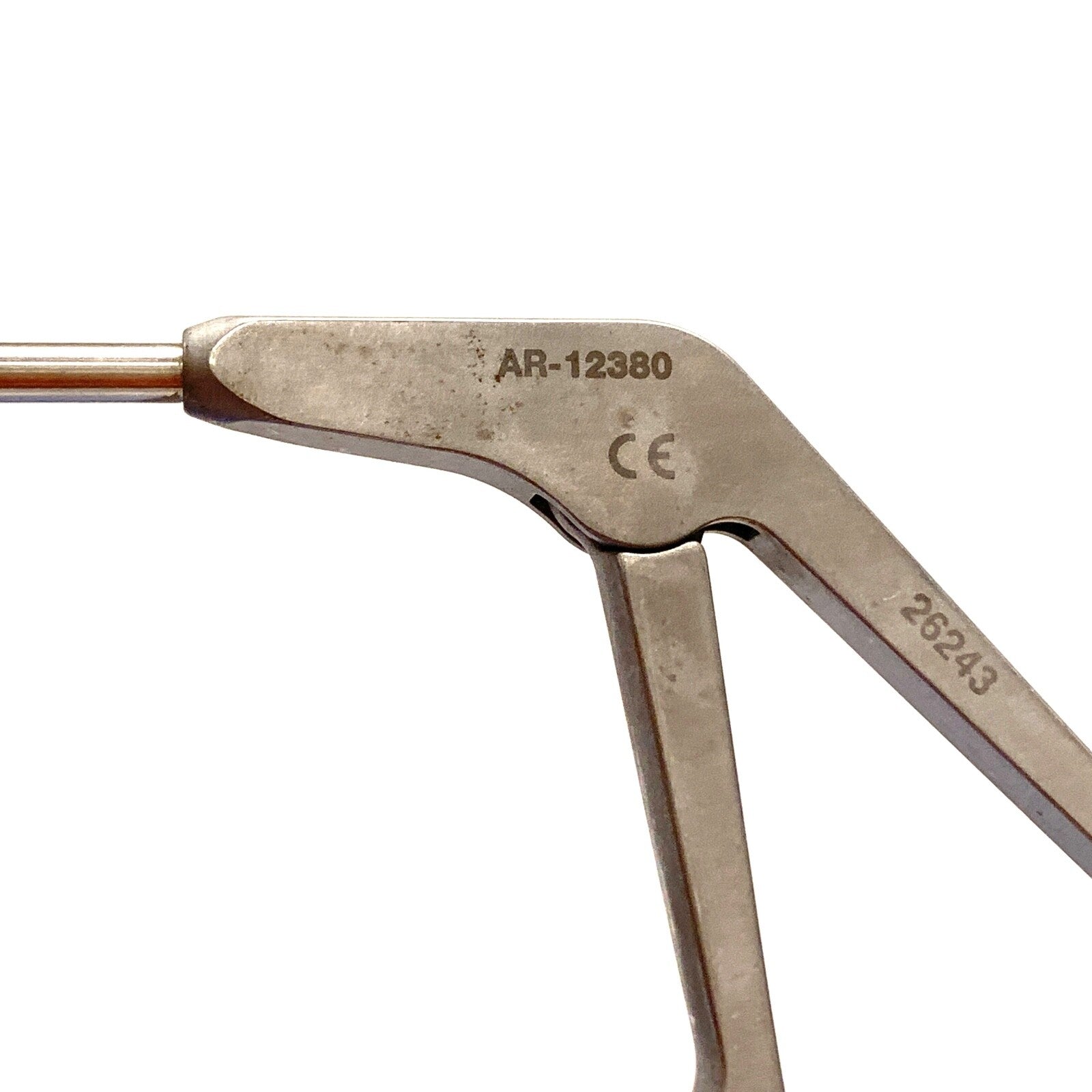ARTHREX REF AR-12380, Punch, Medium 15° Up Tip, 3.4 mm 30° Left Curved Shaft