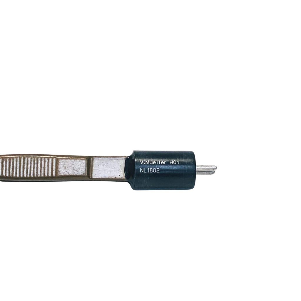 V.MUELLER NL1802 GERALD BIPOLAR FORCPS BAYNET SHAPE, INSULATED. LENGTH 14.6 cm