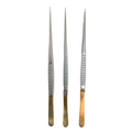 V.MUELLER CDS13280 LOT OF 3 DRESSING FORCEPS W TC INSERT 9.5"