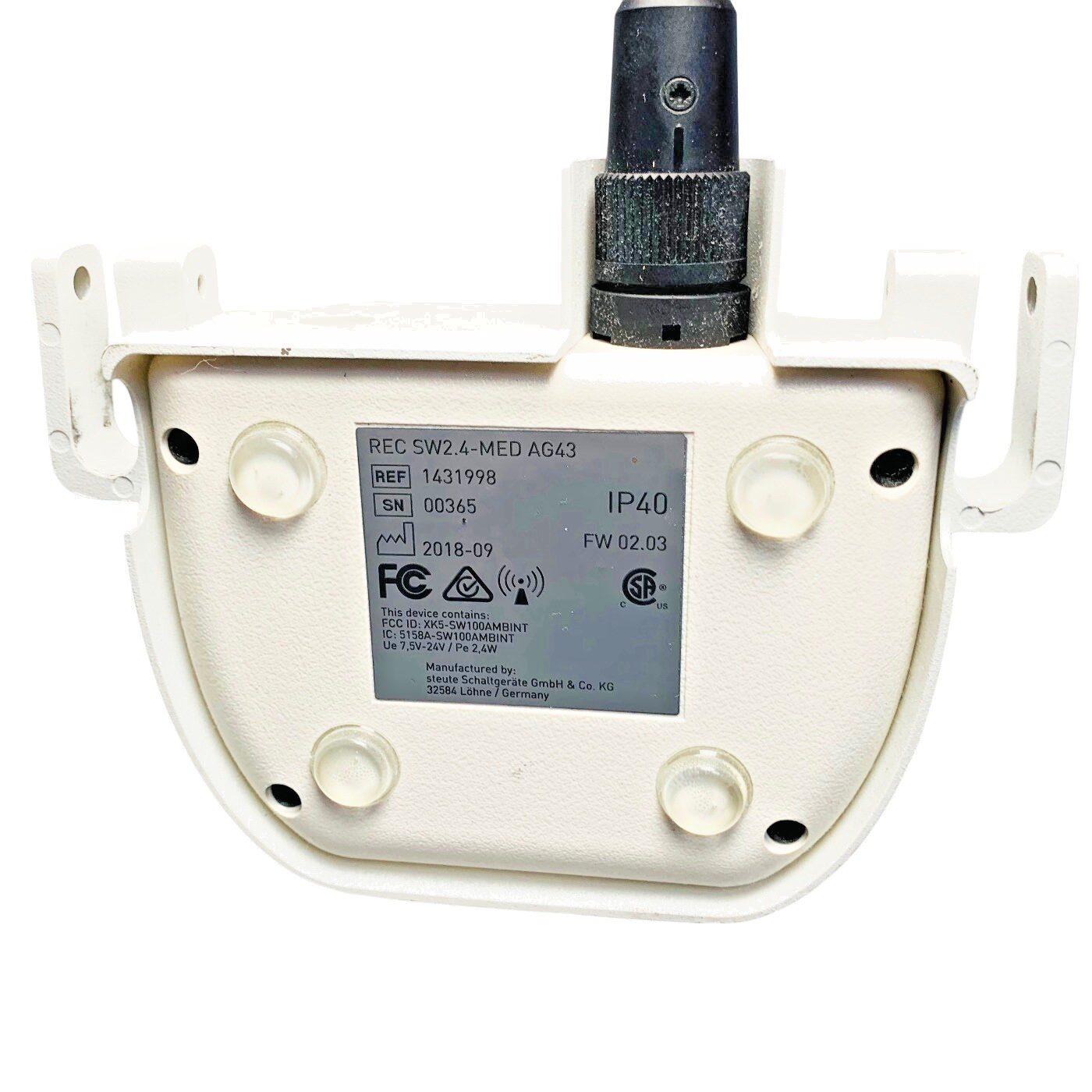 GE STEUTE REF 1431998, WIRELESS FOOTSWITCH CABLE REF 5885888-5, REC SW2.4-MED AG