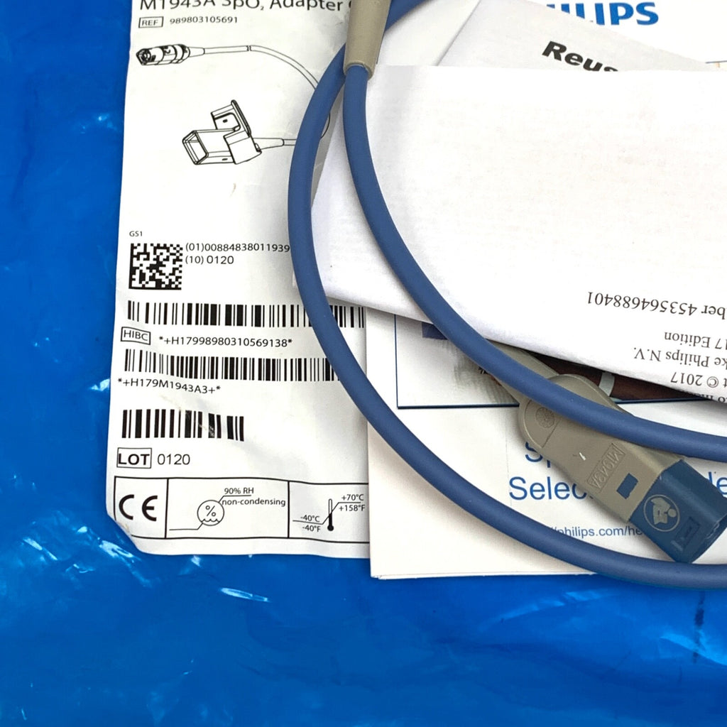 Philips REF M1943A, SpO2, Adapter Cable (1.1m) REF 989803105691