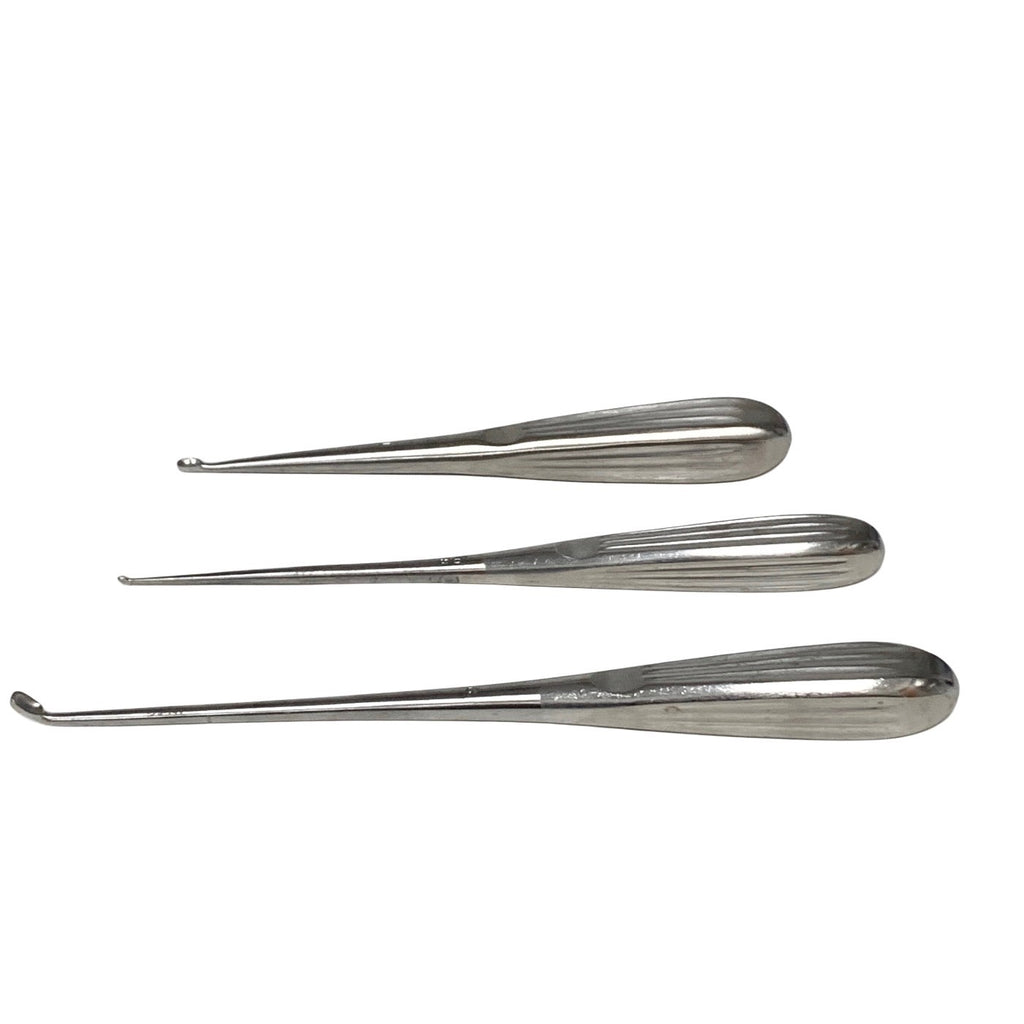 JARIT REF 240-144, 380-215, TIEMANN CUP CURETTE, LOT OF 3 EACH
