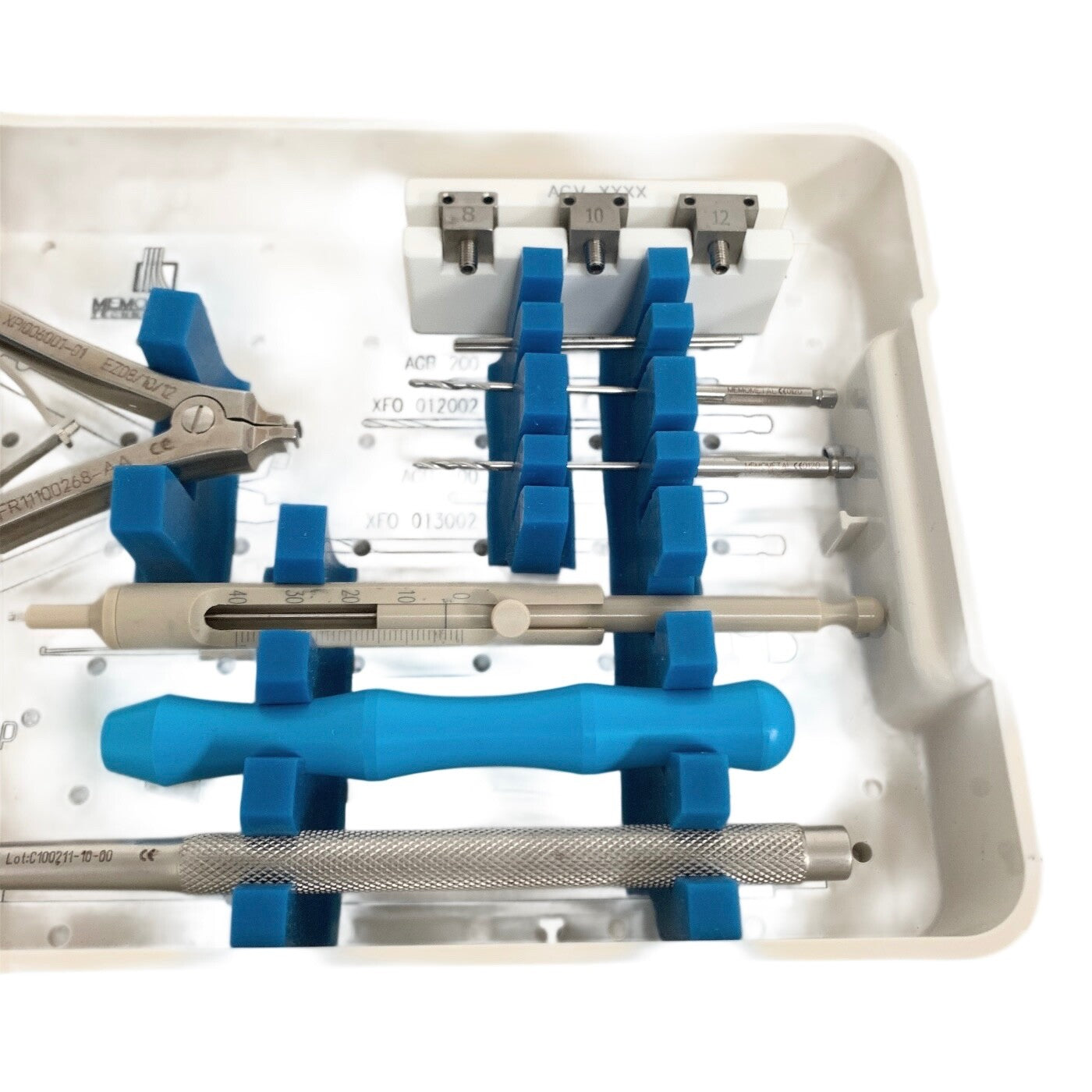 MEMOMETAL REF XPL017001-00, HAND AND FOOT SURGERY INSTRUMENT CASE