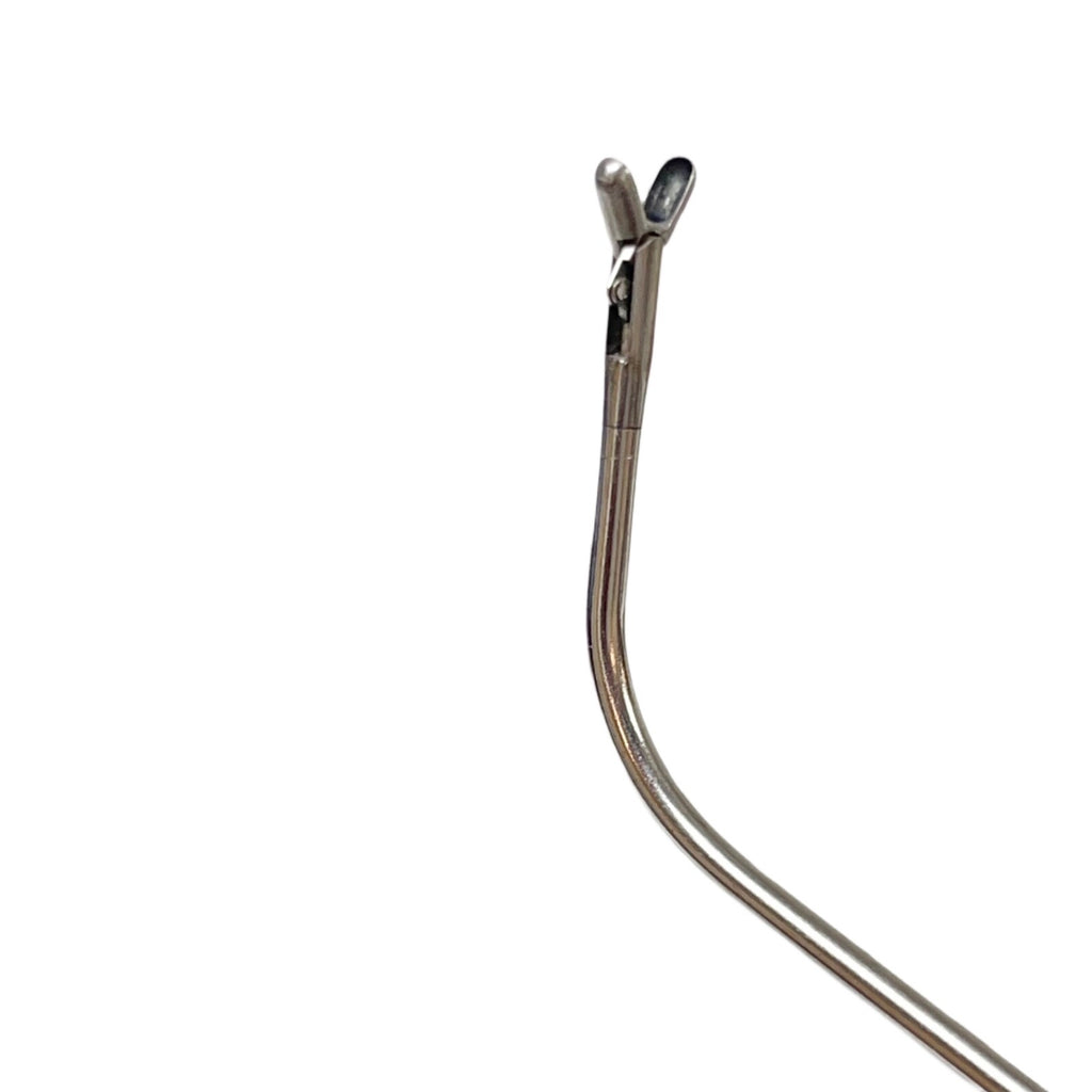 R. WOLF 8211.19 Double Spoon Forceps, Horizontal Opening, Curved 70° Up