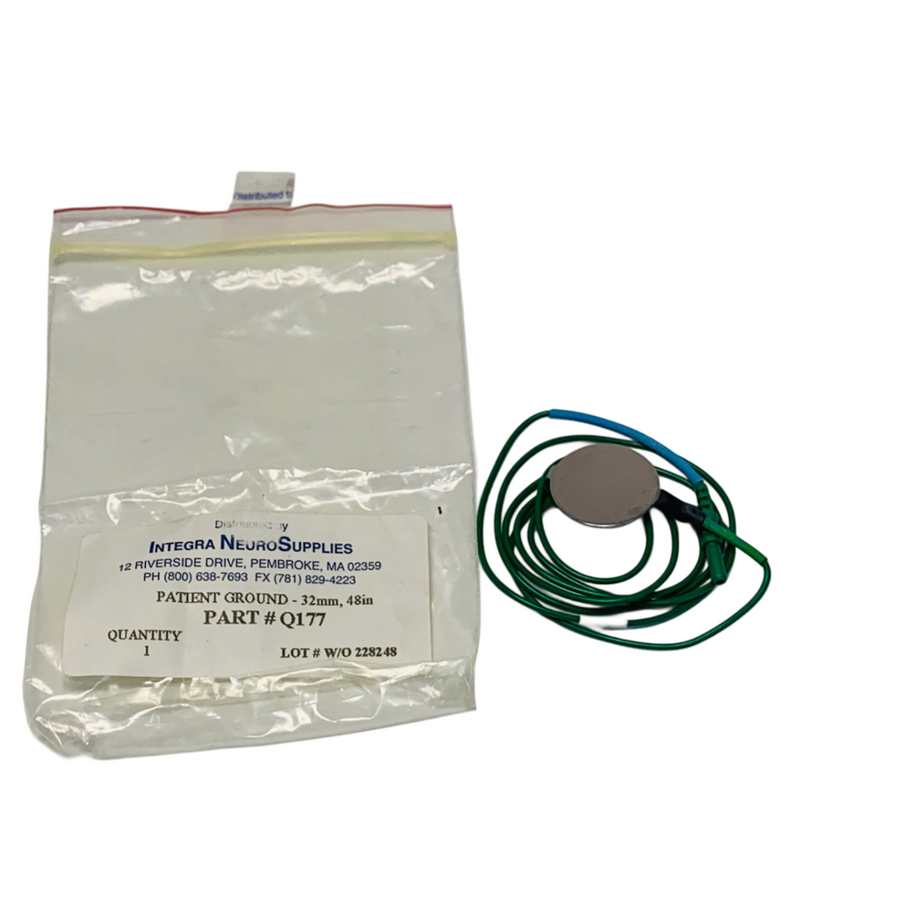 Integra NeuroSupplies REF Q177,  GROUND PLATE ELECTRODE, 32MM