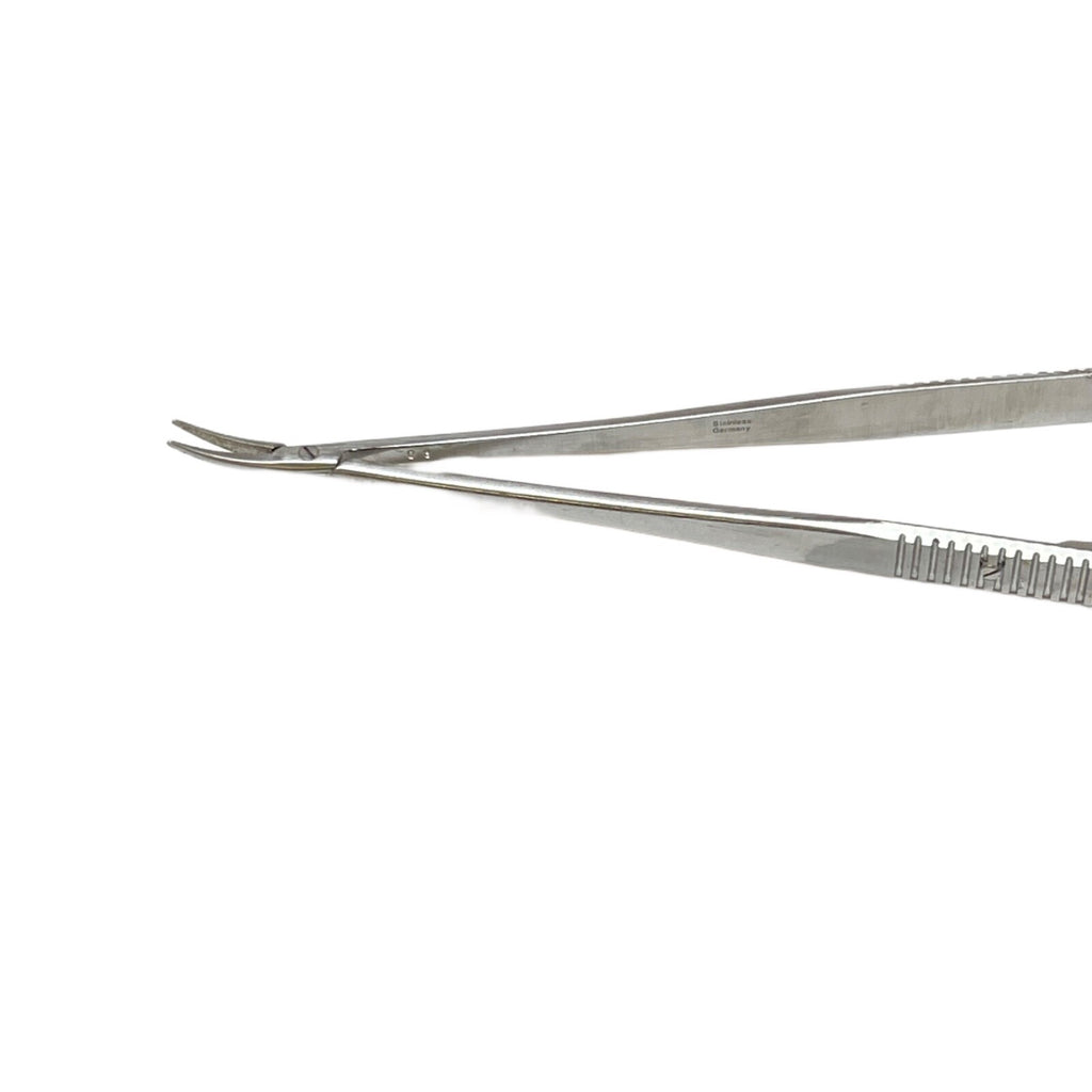 Boss Surgical 65-5267  Finetouch Flat Handle Curved W/ Lock Needle Holder 8.5 In
