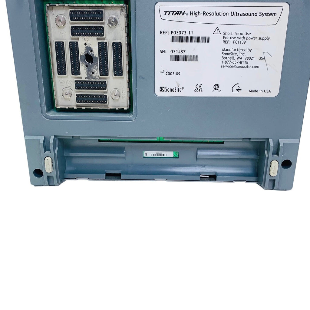Sonosite REF P03073-11, TITAN ULTRASOUND FOR PARTS