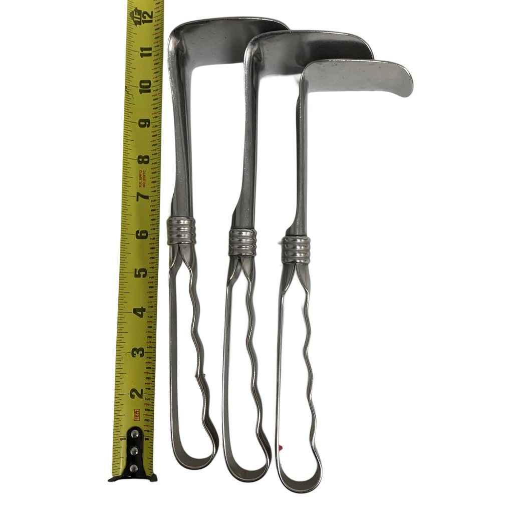 Richardson Retractors, Set of 3, 11 inch Loop Grip (2 identical)