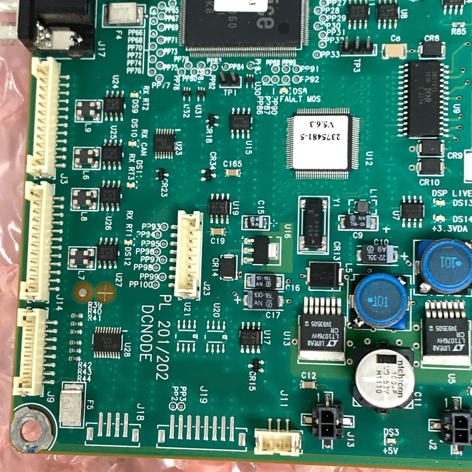 GE REF 2373567-11-001, Programmed Lift Node Board